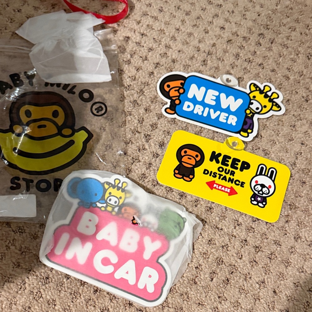 Bape Baby Milo car signs